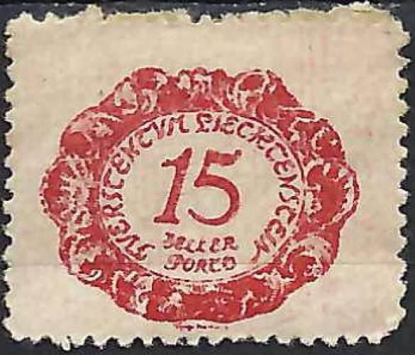 Liechtenstein - 1920 - Y & T n° 3 Timbres-taxe - MH