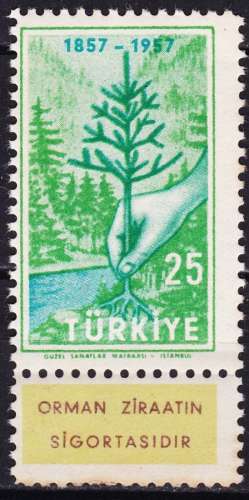 Turquie -  Année 1957 - Y&T N° 1334**