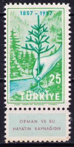 Turquie -  Année 1957 - Y&T N° 1334**