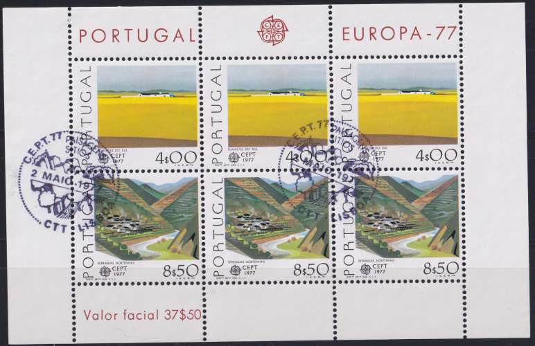 Portugal BF 1977 Y&T 20 oblitéré - Europa /// hb001