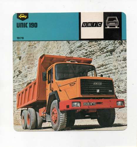 FICHE CAMION - UNIC 190