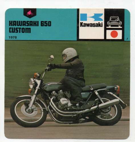 FICHE MOTO - KAWASAKI 650 CUSTOM