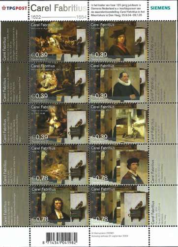 Pays-Bas - 2004 - Y & T n° 2162 à 2171 - MNH