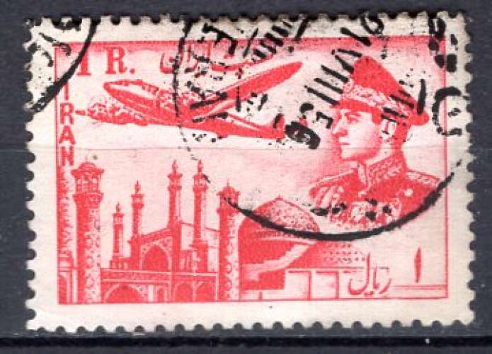 IRAN 1953 ENSEMBLE DU COURRIER AERIEN OBLITERE