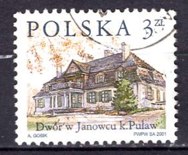 POLOGNE 2001 MAISON A JANOWIEC OBLITERE