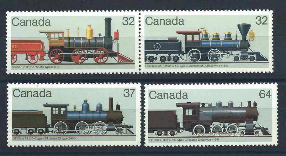 Canada N°895/98** (MNH) 1984 - Locomotives