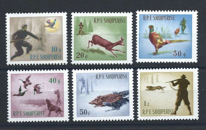 Albanie N°809/14** (MNH) 1965 - Chasse sujets divers