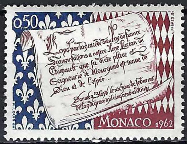 Monaco - 1962 - Y & T n° 577 - MNH