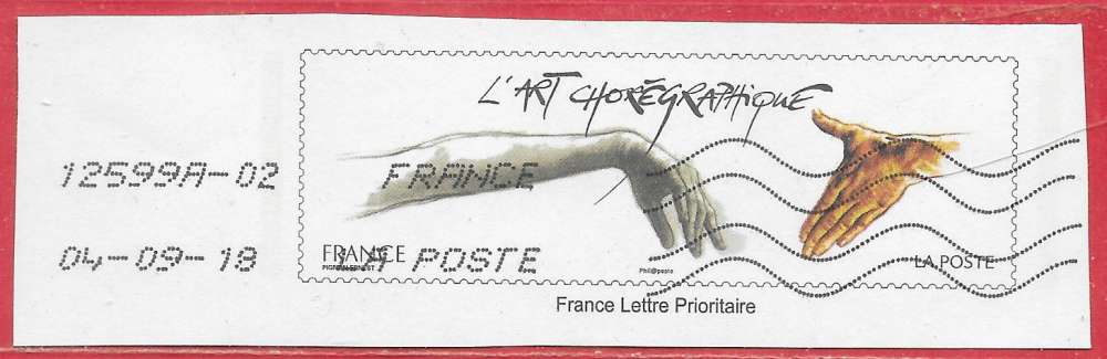 France entier postal (découpe) l'art chorégraphique 2018 o