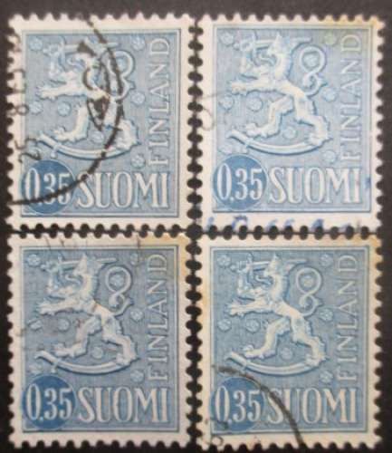 FINLANDE N°539B X 4 oblitéré