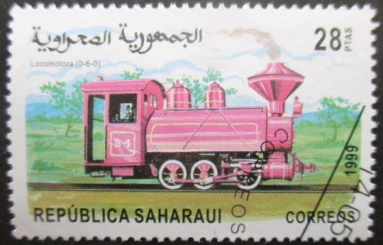 SAHARAUI Locomotive oblitéré