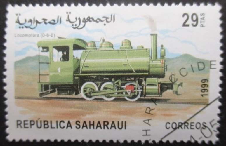 SAHARAUI Locomotive oblitéré