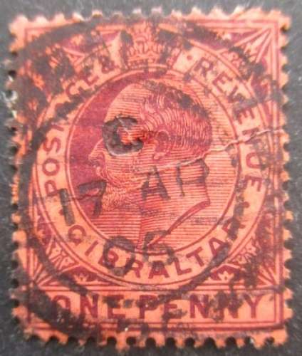 GIBRALTAR N°38 oblitéré cote 2€