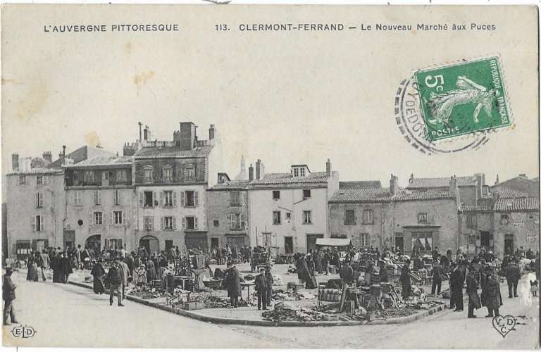 CLERMONT FERRAND: le NouveauMarché aux Puces - 113 ELD (brocante)