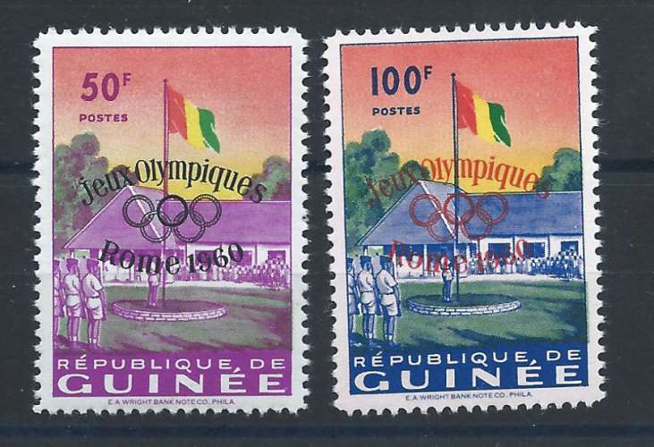 Guinée N°39/40** (MNH) 1960 - J.O de Rome