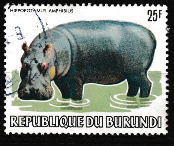 Burundi 1982 YT 856 Obl Hippopotame