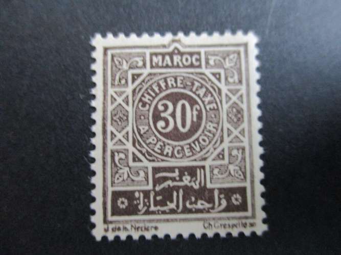 maroc y & t taxe 56 *1947