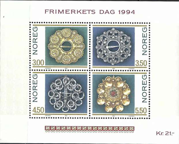 Norvège - 1994 - Y & T n° 21 Blocs & feuillets - MNH