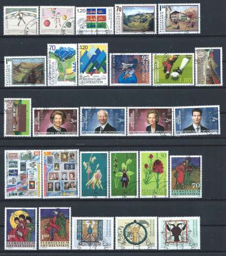 Liechtenstein Lot 27 Tp Obl (FU) Année 2002