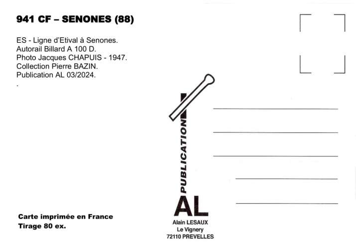 *AL CF 929 à 943 - Série de 15 cartes postales des Chemins de Fer Secondaires en France