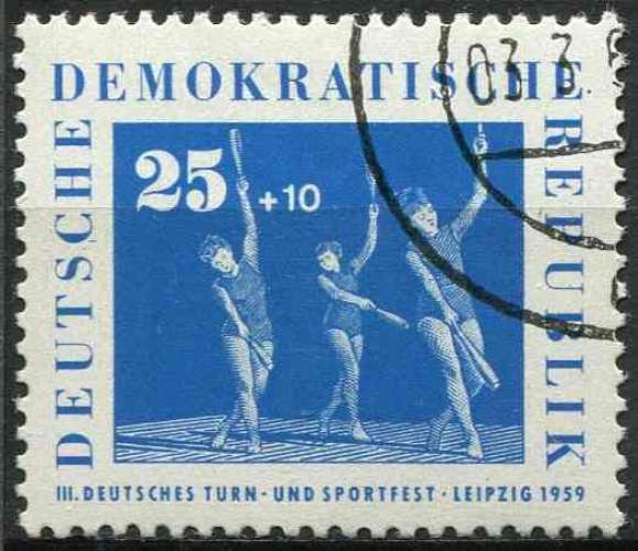 ALLEMAGNE RDA 1959 OBLITERE N° 424