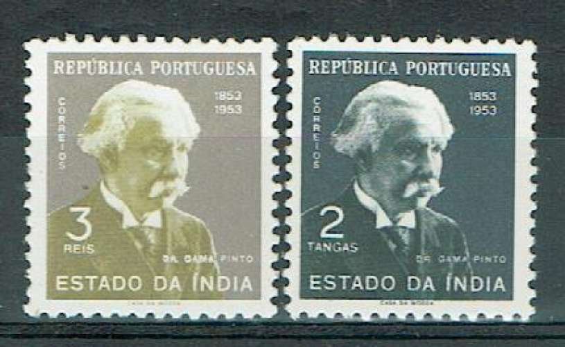 PT INDE PORTUGAISE 1954 - YT 457 458 MNH.