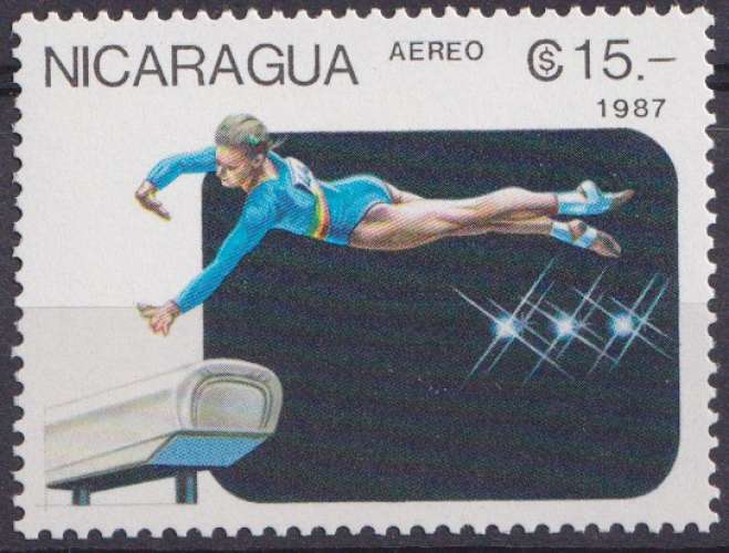 Nicaragua P.A. 1987 Y&T 1216 neuf ** - Gymnastique 