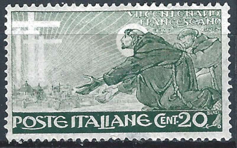 Italie - 1926 - Y & T n° 186 - MH