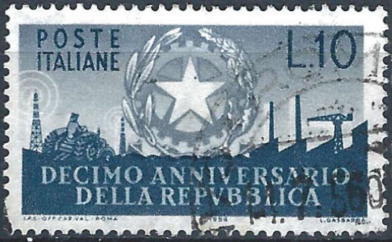 Italie - 1956 - Y & T n° 725 - O.