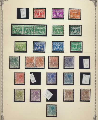 Pays-Bas  45 timbres oblitérés
