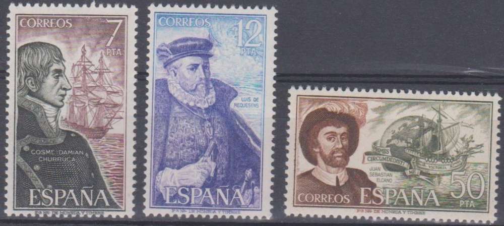 Espagne 1976 1954-56 ** Voiliers Navigateurs