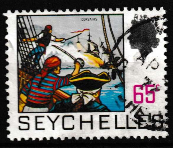 Seychelles 1969-1972 YT 259A Obl Corsaires