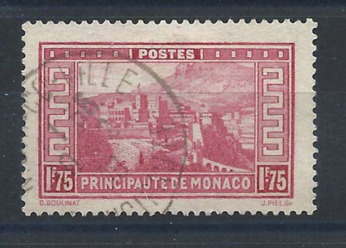 Monaco N°128A Obl (FU) 1933/37 - Palais Princier