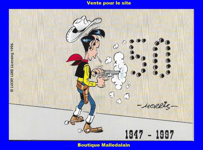 TCH 1 - Télécarte Lucky-Luke - Tirage limité N° 1160 - Belgacom