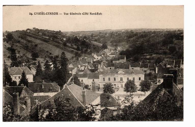 CHATEL CENSOIR  VUE GENERALE COTE NORD EST CIRCULEE