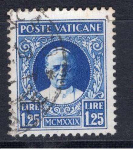 Vatican (1929) série provisoire - 1,25 lire Ø