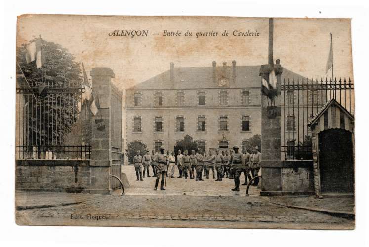 ALENCON ENTREE DU QUARTIER DE CAVALERIE   CIRCULEE