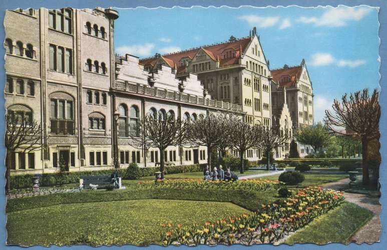 CPSM LILLE Jardin de l'Hôtel de ville, non écrite