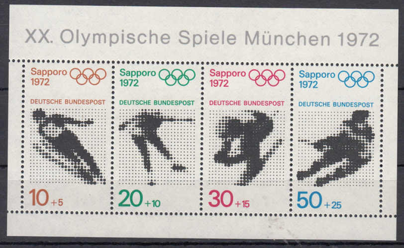 Allemagne fédérale (1972) - Jeux olympiques de Sapporo ** MNH