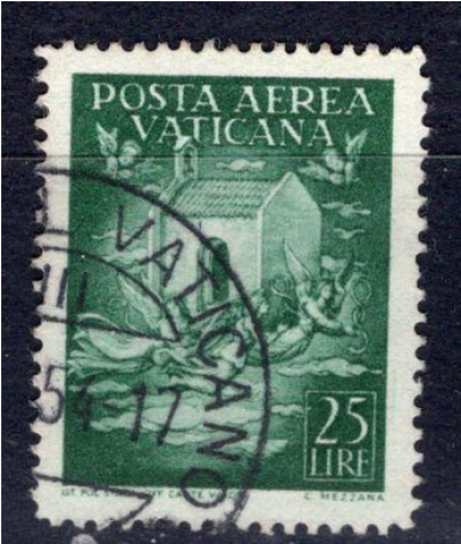 Vatican (1947) poste aérienne - 25 lire Ø