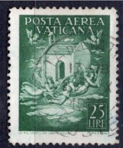 Vatican (1947) poste aérienne - 25 lire Ø