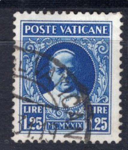 Vatican (1929) série provisoire - 1,25 lire Ø