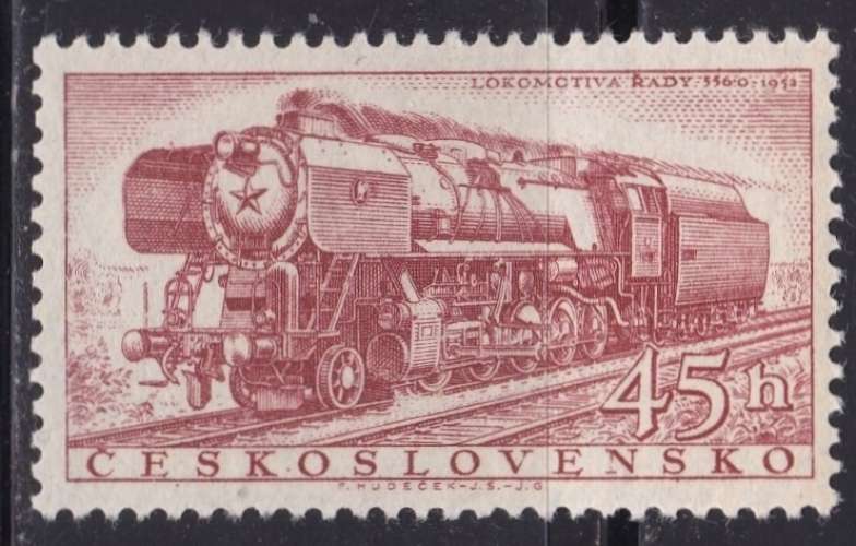 Tchécoslovaquie.  - Année 1956 - Y&T N° 878*