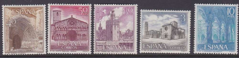 Espagne 1967 1413-17 ** Tourisme Églises Cloître