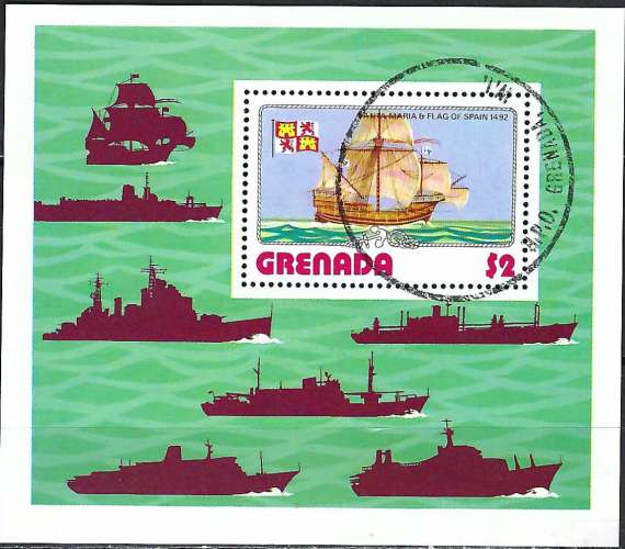 Grenade - 1976 - Y & T n° 57 Blocs & feuillets - Navires - O.