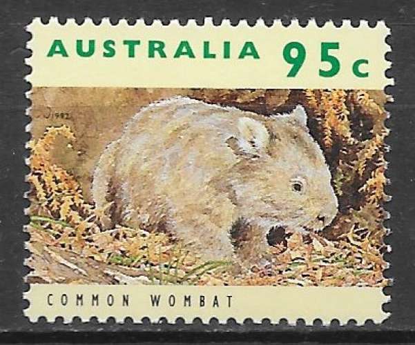 mammifère - Australie n°1275 95c wombat 1992 **