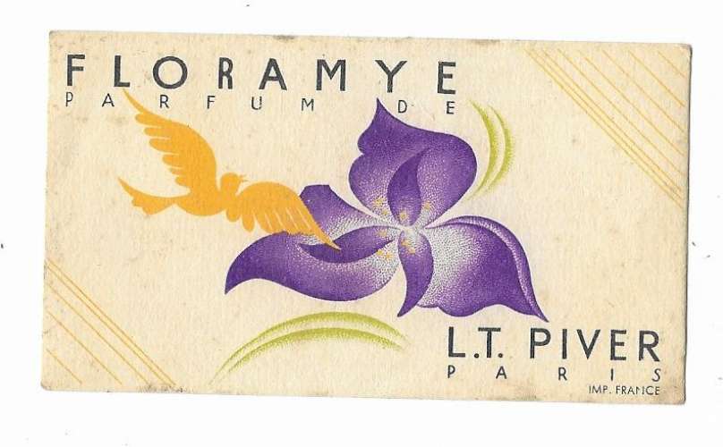 FLORAMYE L.T. Piver Paris: carte parfumée