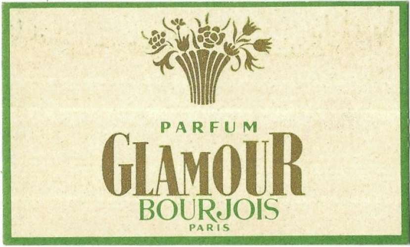 Parfum GLAMOUR Bourjois Paris: carte parfumée