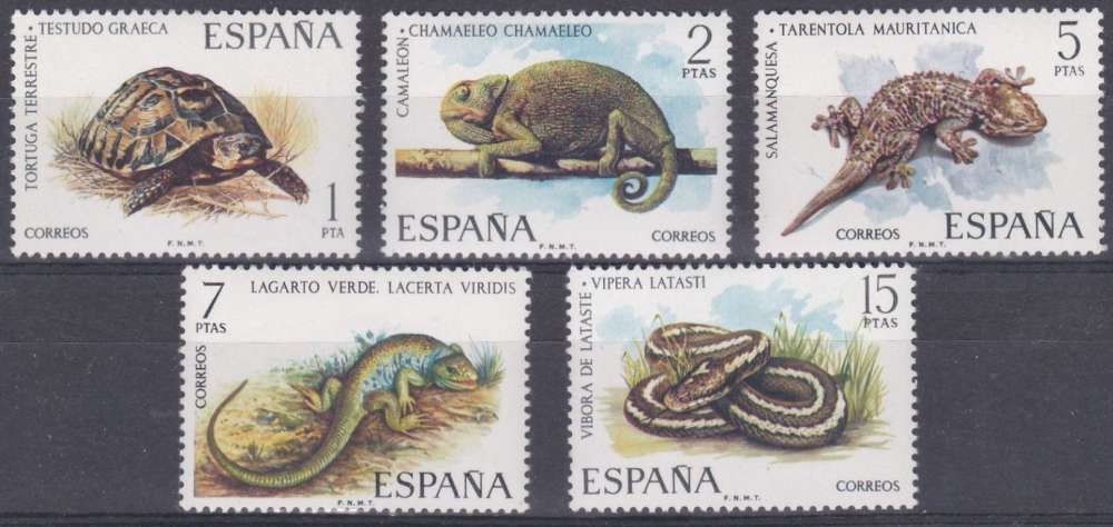 Espagne 1974 1847-51 ** Reptiles Tortue