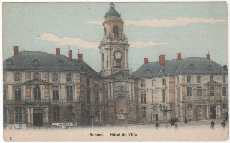 CPA 35 RENNES Hôtel de ville non écrite